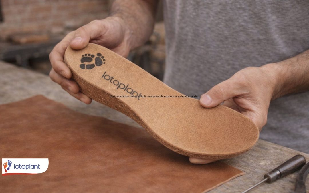 ¿Qué requisitos debe cumplir una plantilla ergonómica de alta calidad?